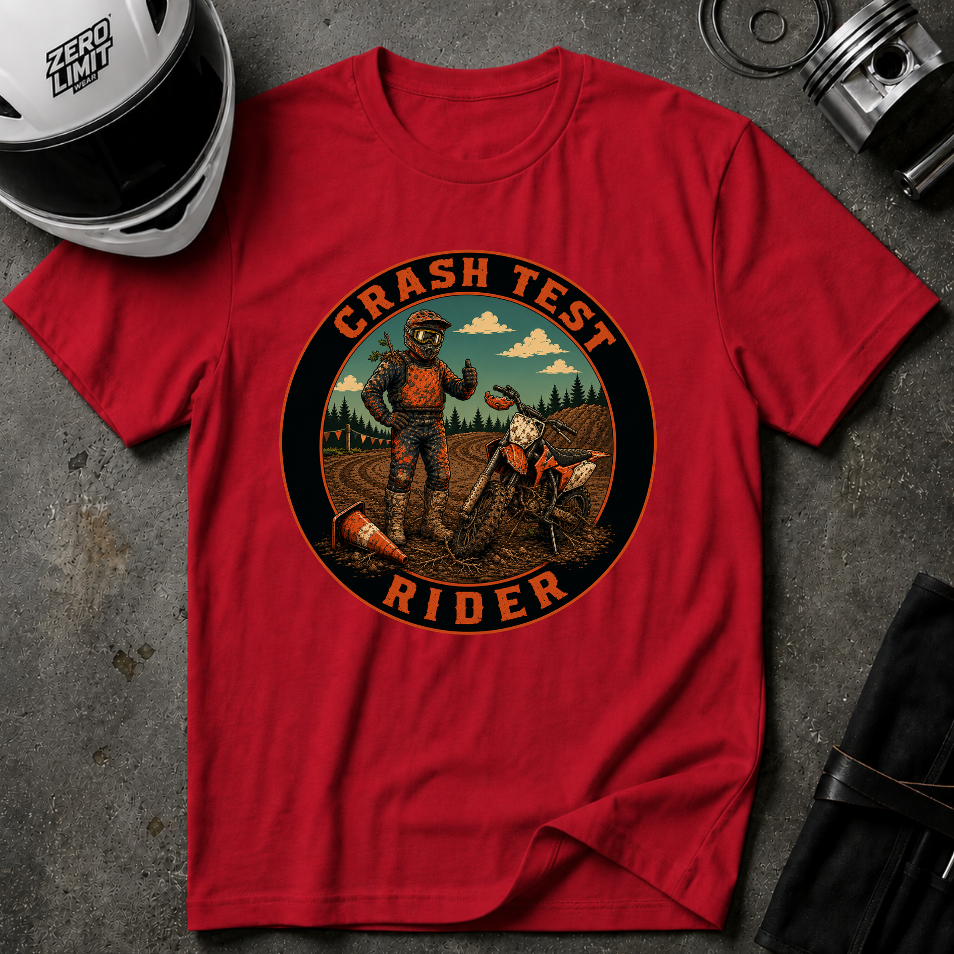 CRASH TEST RIDER T-SHIRT