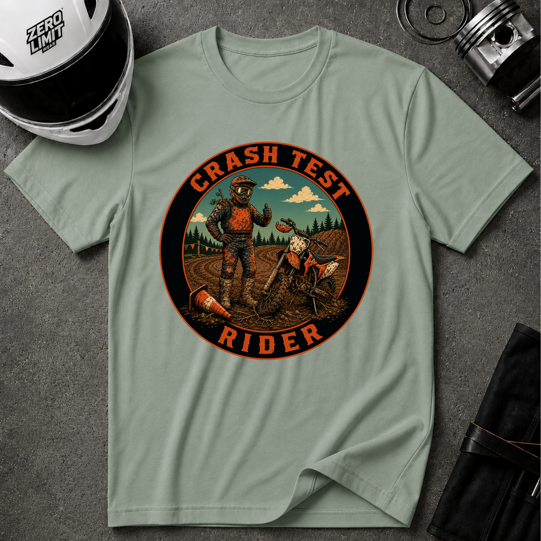 CRASH TEST RIDER T-SHIRT