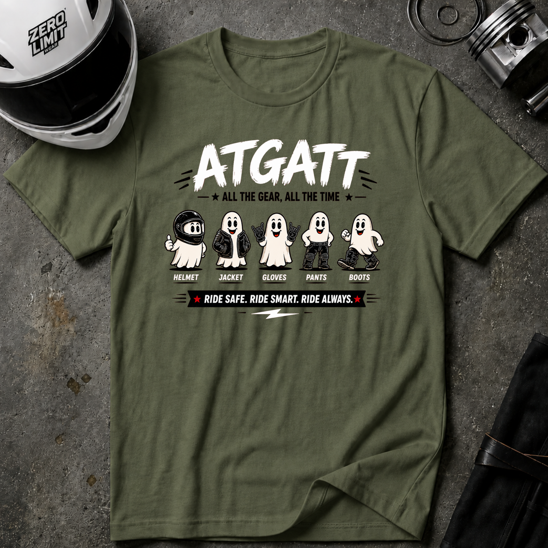 ATGATT GHOST T-SHIRT