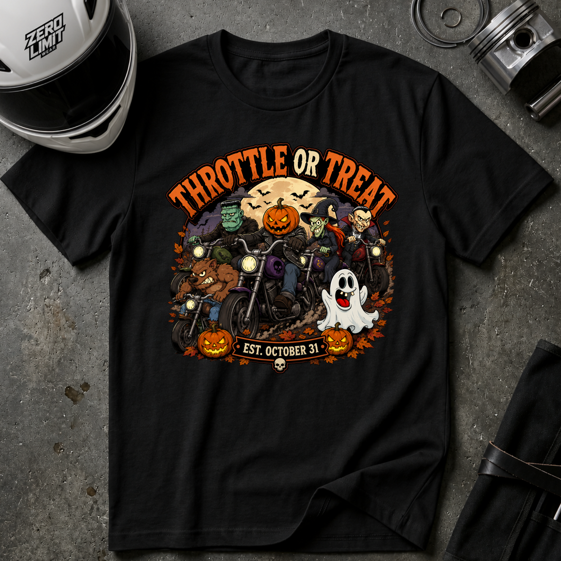 THROTTLE OR TREAT T-SHIRT