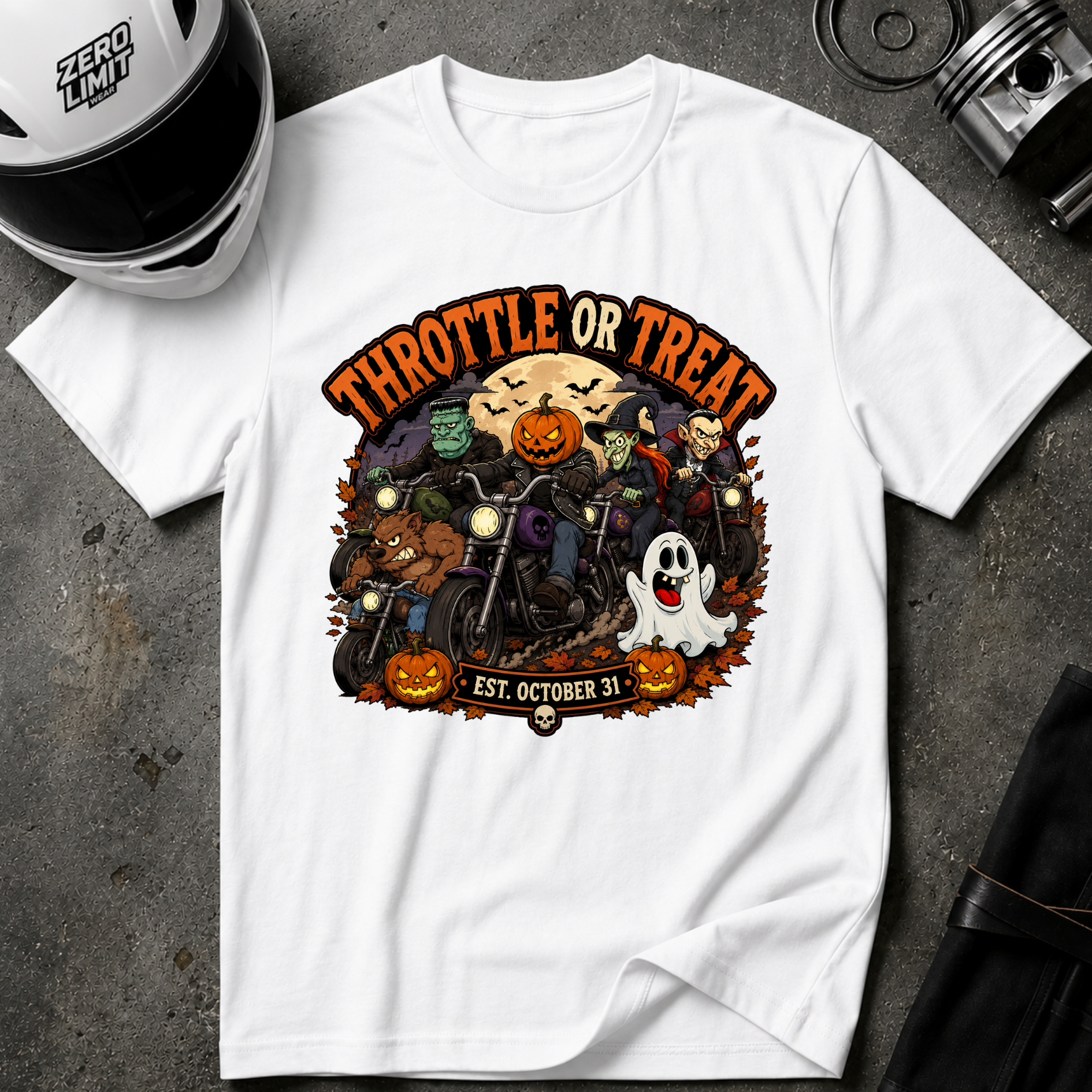 THROTTLE OR TREAT T-SHIRT