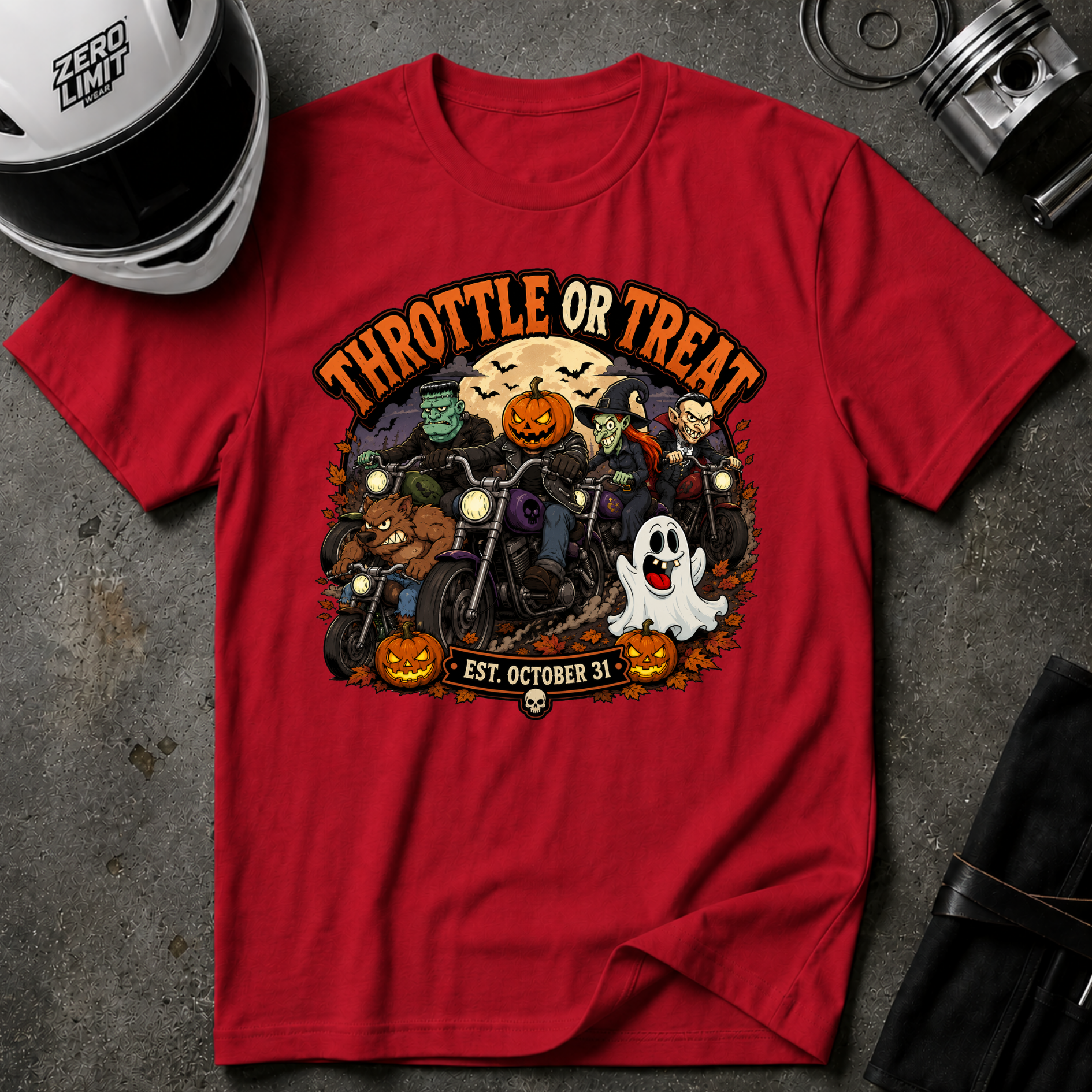 THROTTLE OR TREAT T-SHIRT