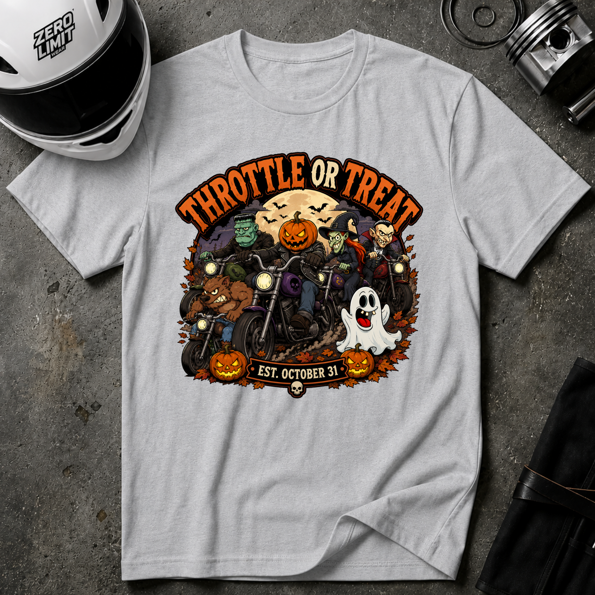 THROTTLE OR TREAT T-SHIRT
