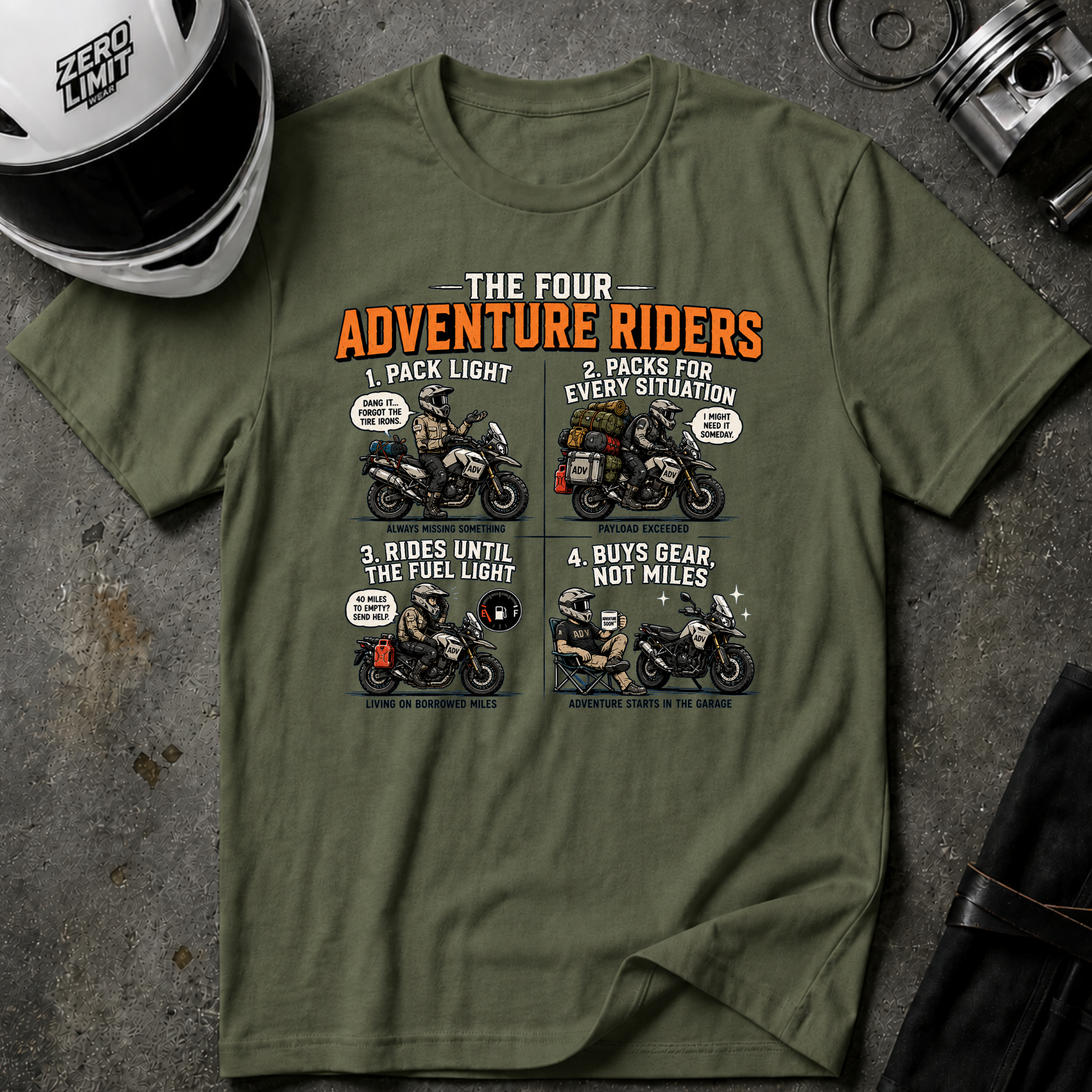 ADV RIDER TYPES T-SHIRT