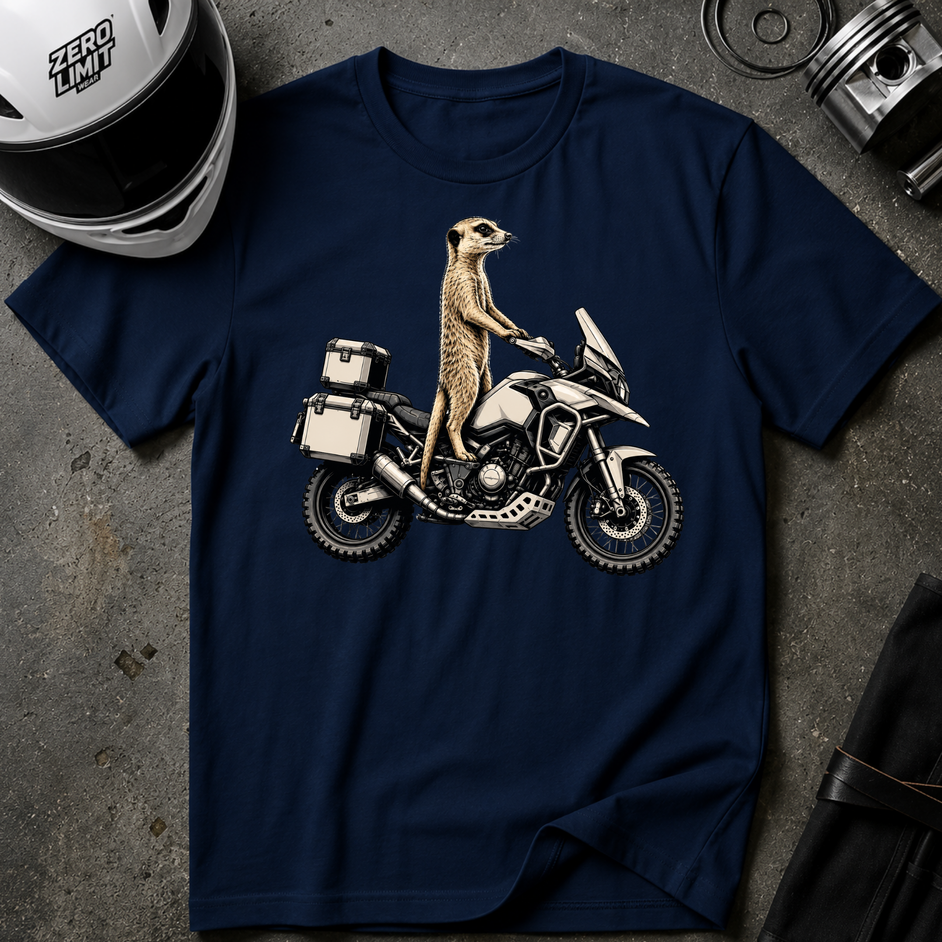 MEERKAT RIDING T-SHIRT