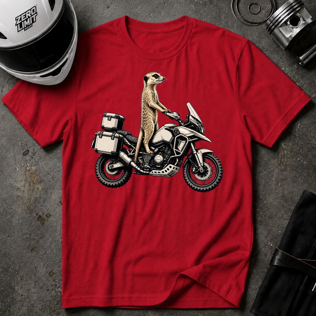 MEERKAT RIDING T-SHIRT