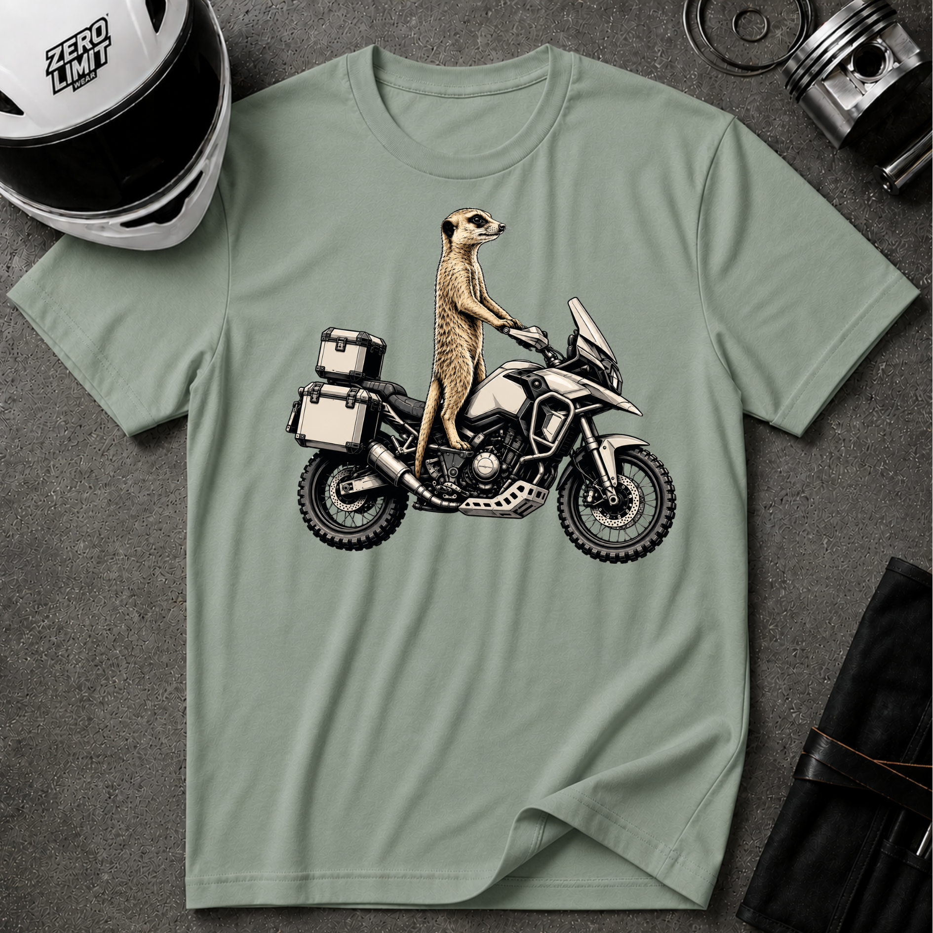 MEERKAT RIDING T-SHIRT