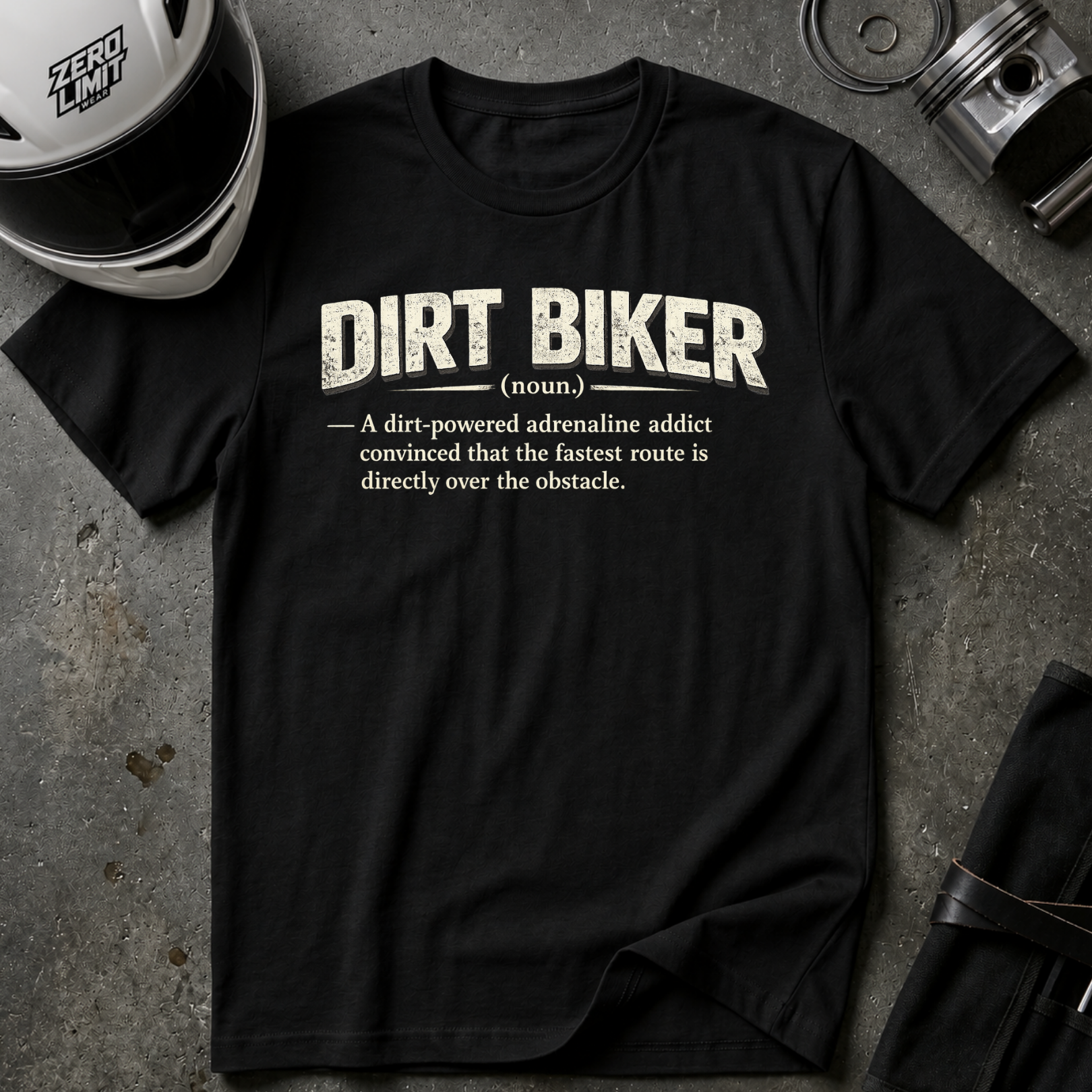 TO BE A DIRT BIKER T-SHIRT