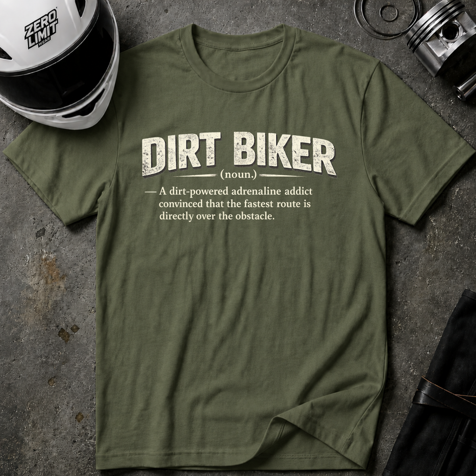 TO BE A DIRT BIKER T-SHIRT