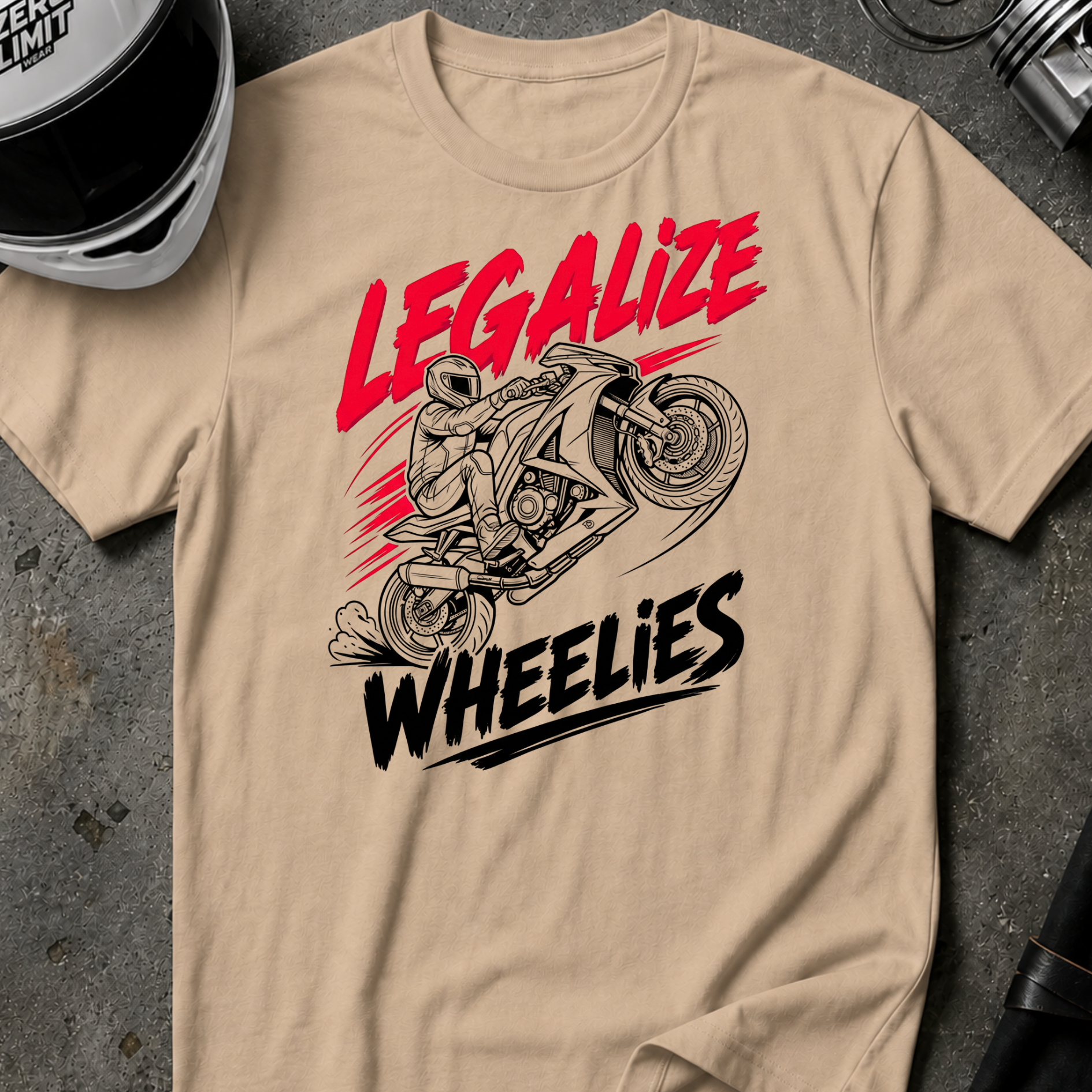 LEGALIZE WHEELIES T-SHIRT