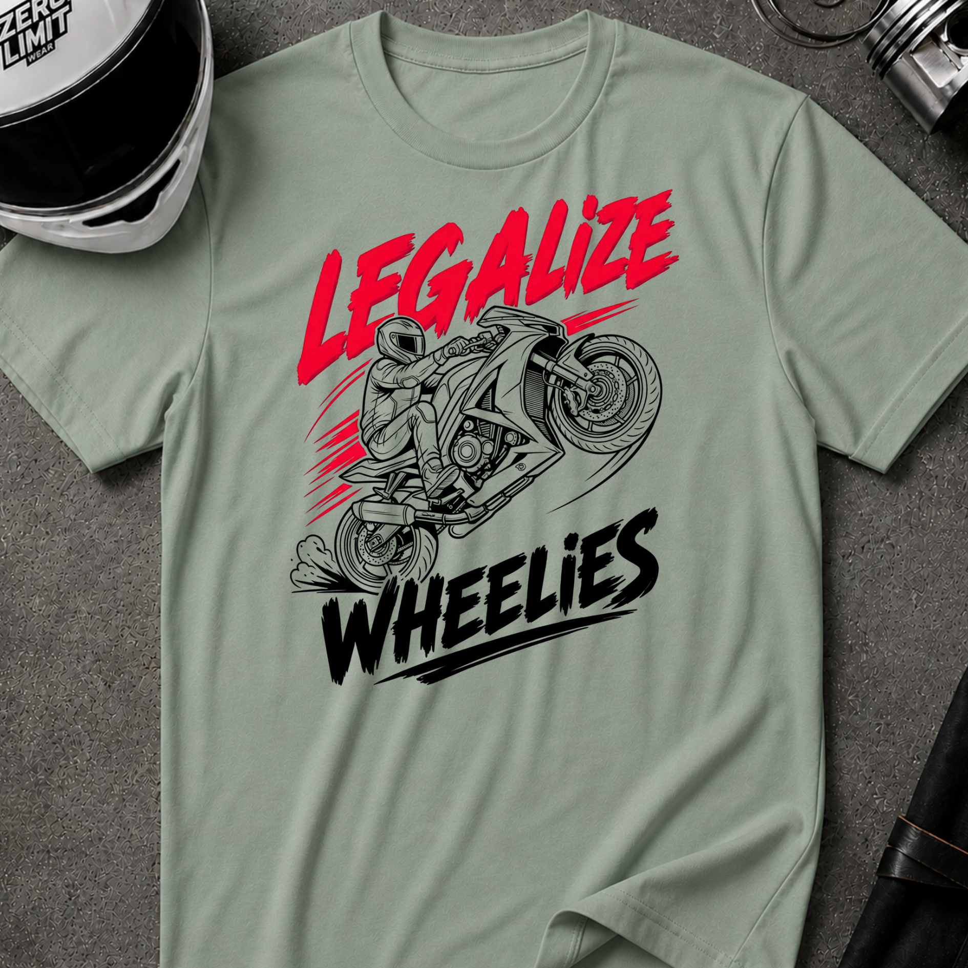 LEGALIZE WHEELIES T-SHIRT