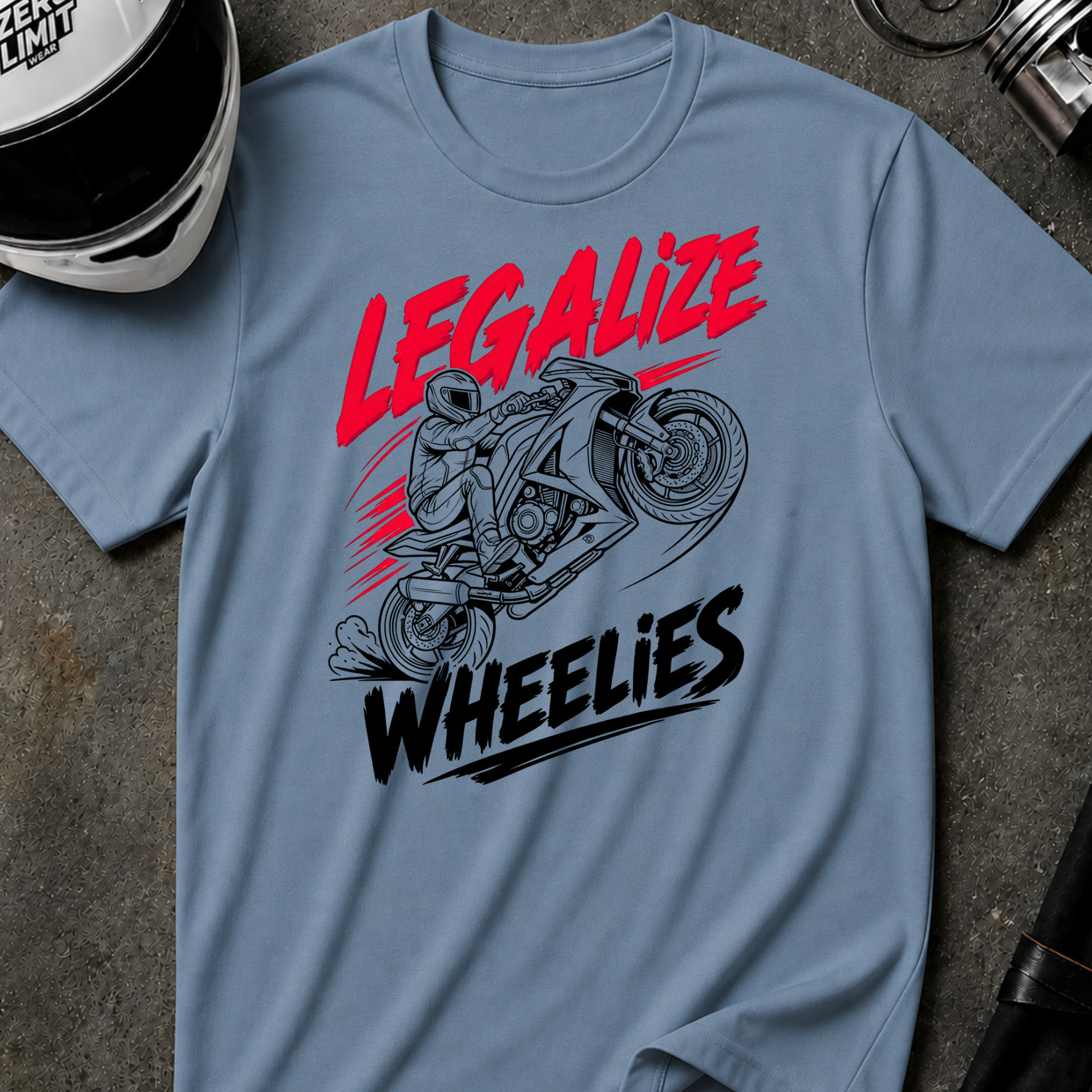 LEGALIZE WHEELIES T-SHIRT