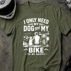DOG AND MY BIKE T-SHIRT
