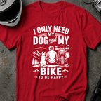 DOG AND MY BIKE T-SHIRT