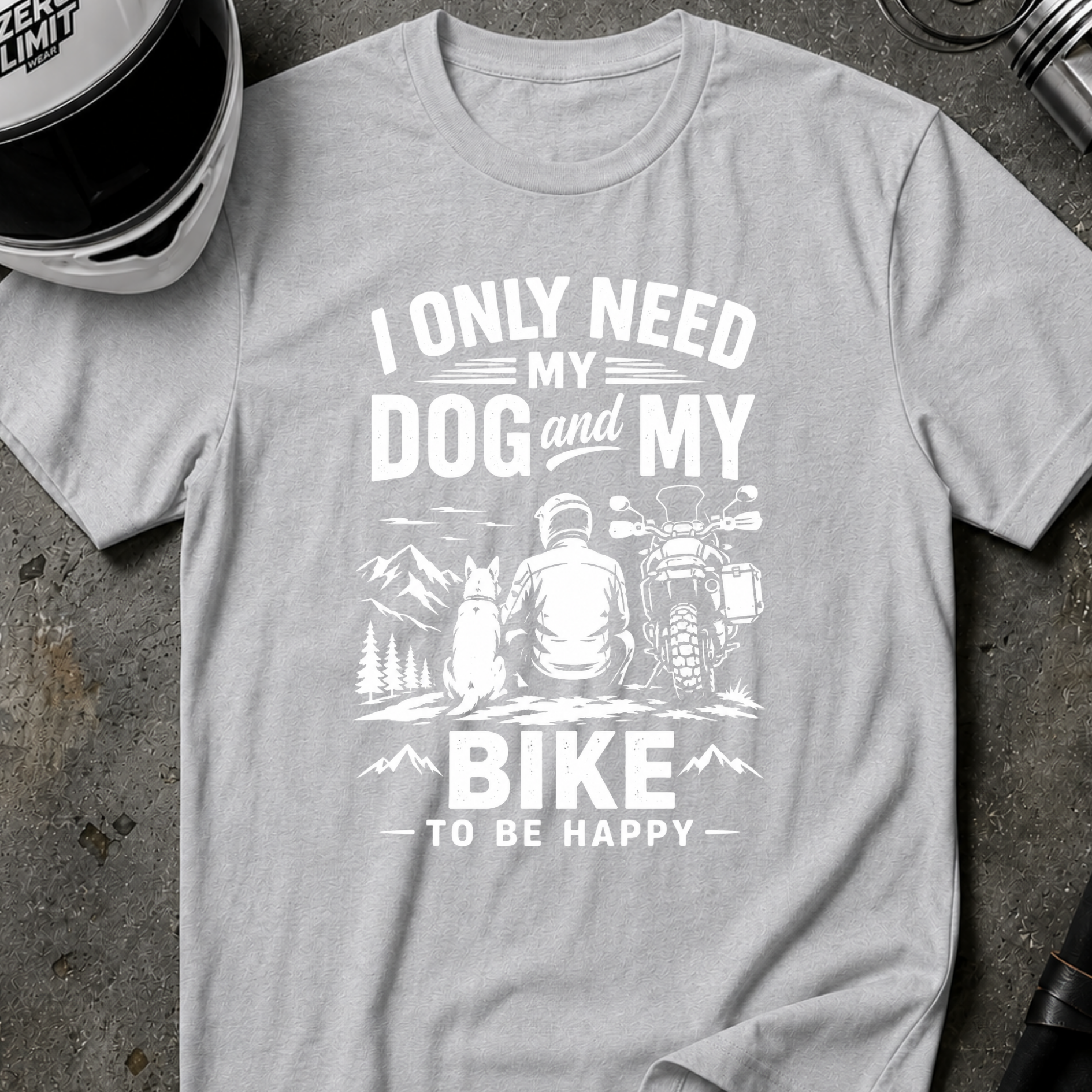 DOG AND MY BIKE T-SHIRT