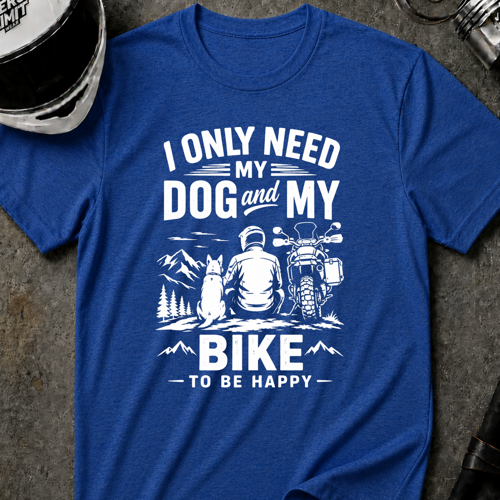 DOG AND MY BIKE T-SHIRT