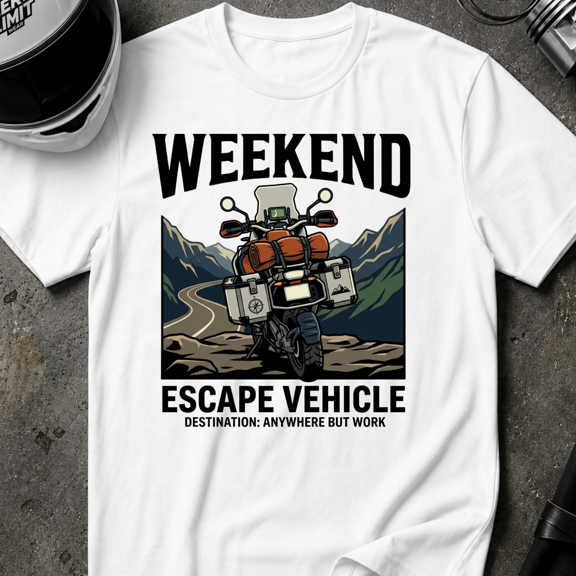 WEEKEND ESCAPE VEHICLE T-SHIRT