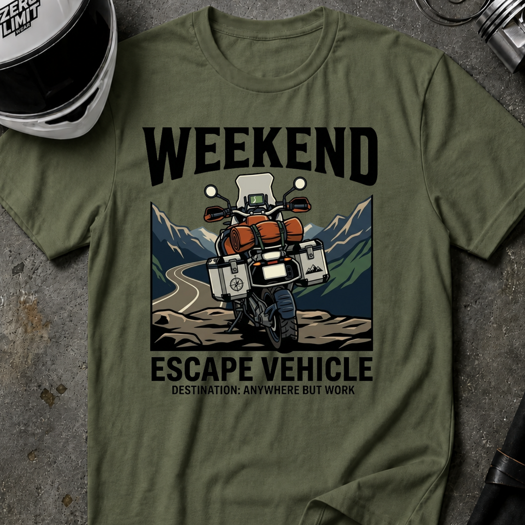 WEEKEND ESCAPE VEHICLE T-SHIRT