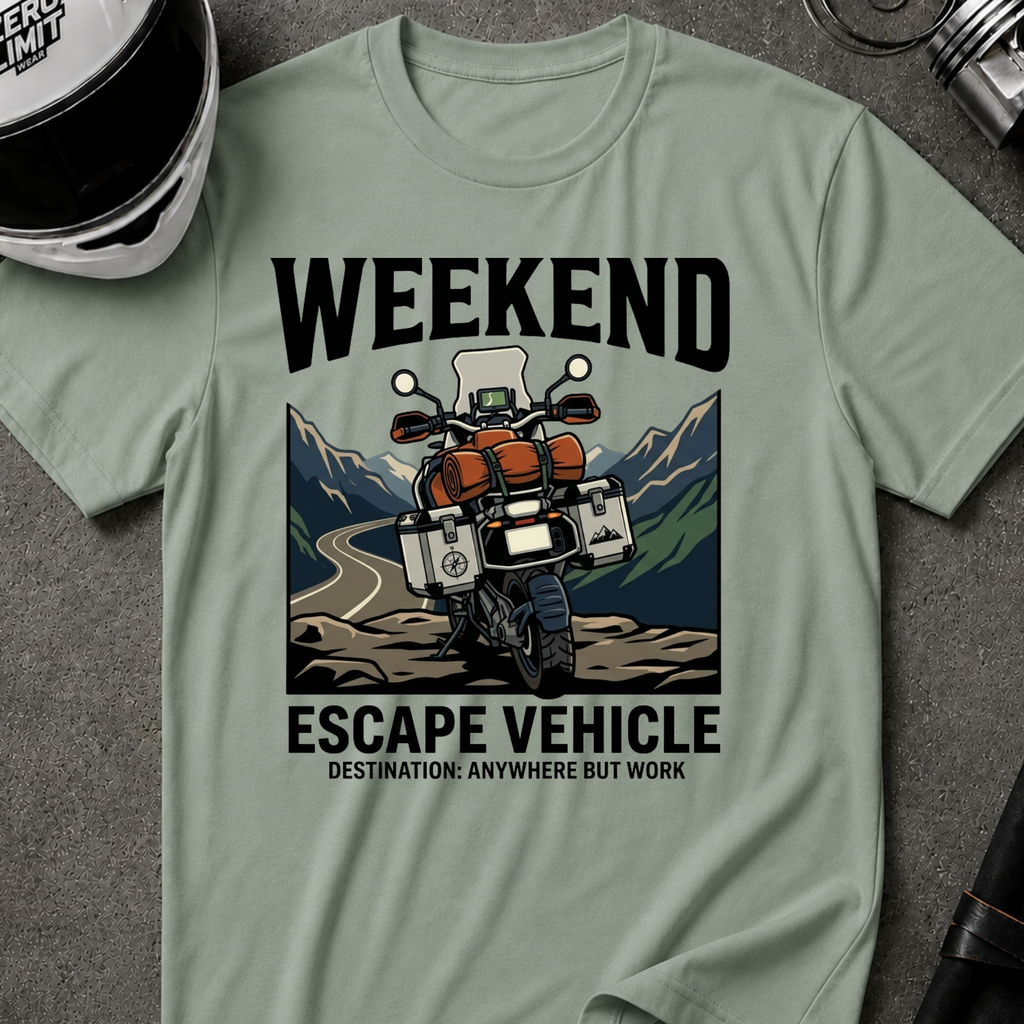 WEEKEND ESCAPE VEHICLE T-SHIRT