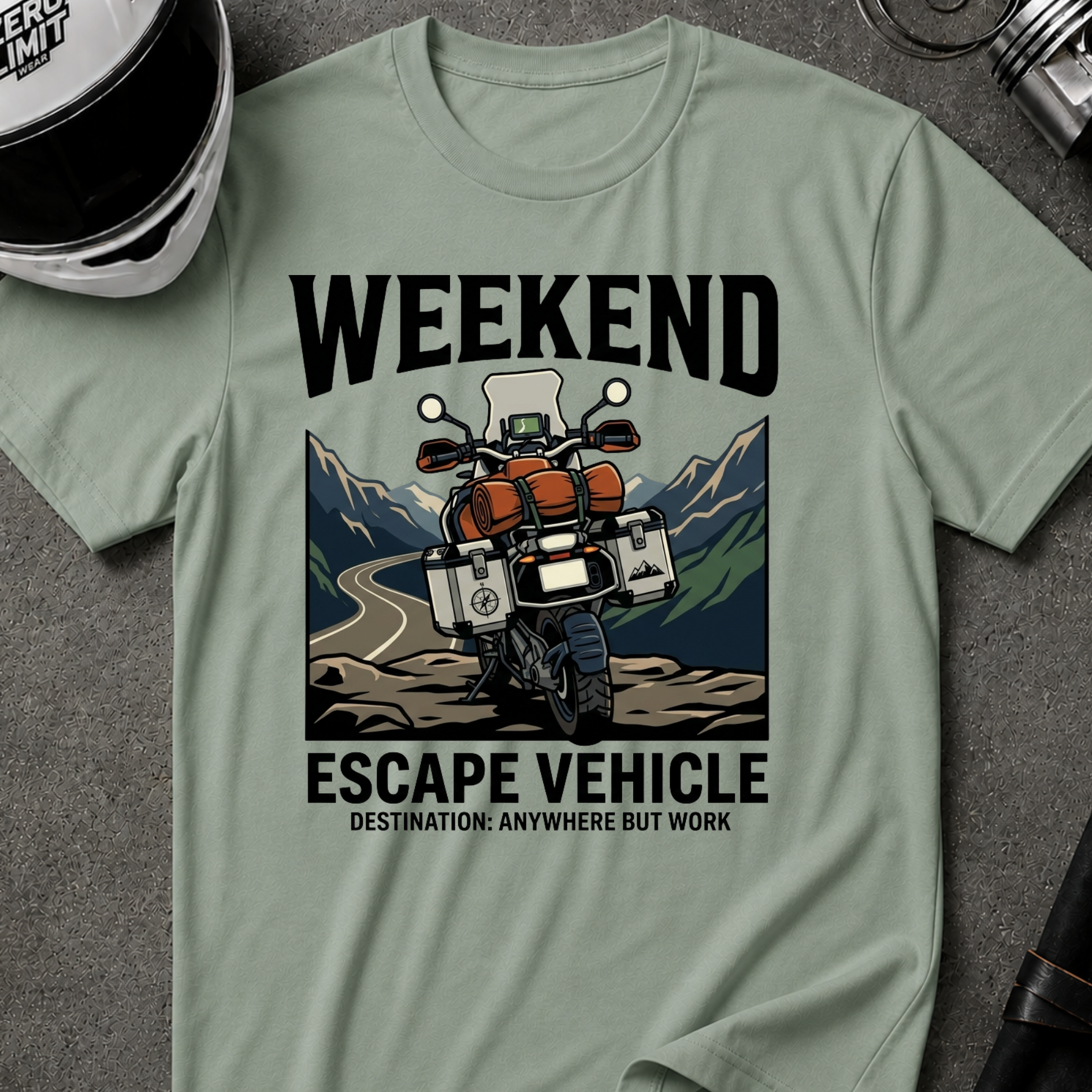 WEEKEND ESCAPE VEHICLE T-SHIRT