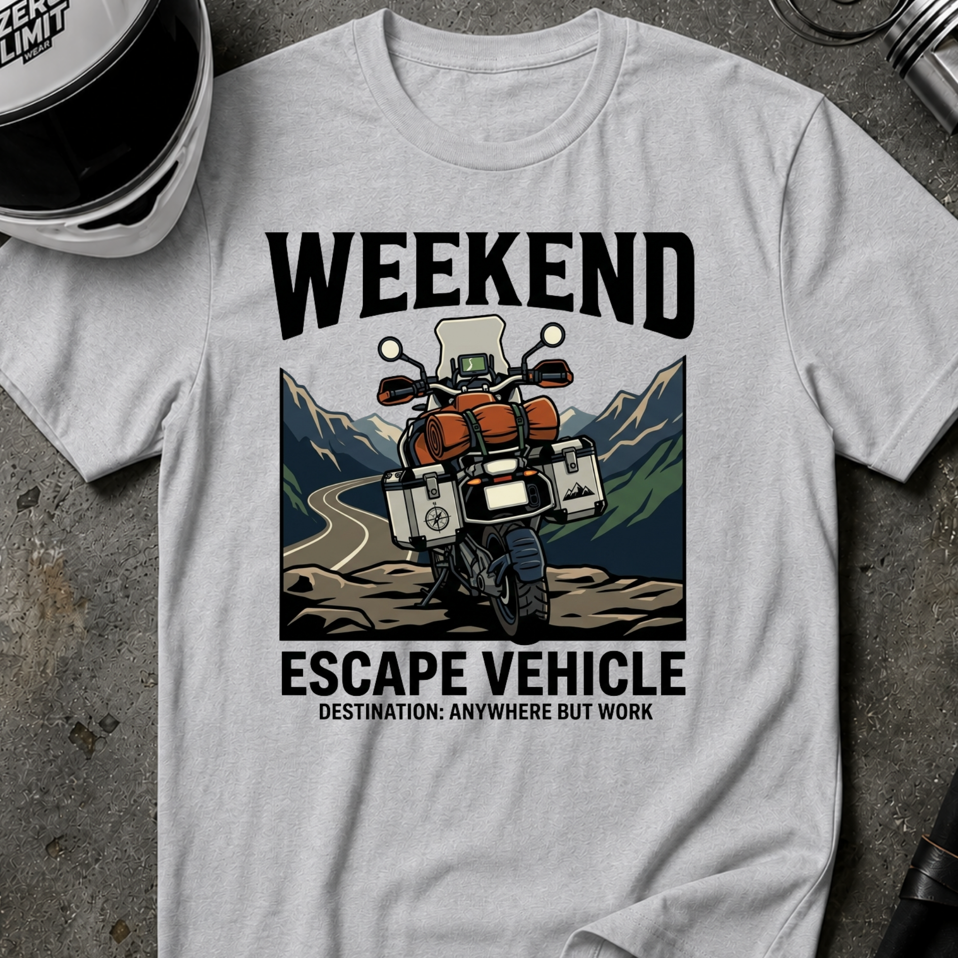 WEEKEND ESCAPE VEHICLE T-SHIRT