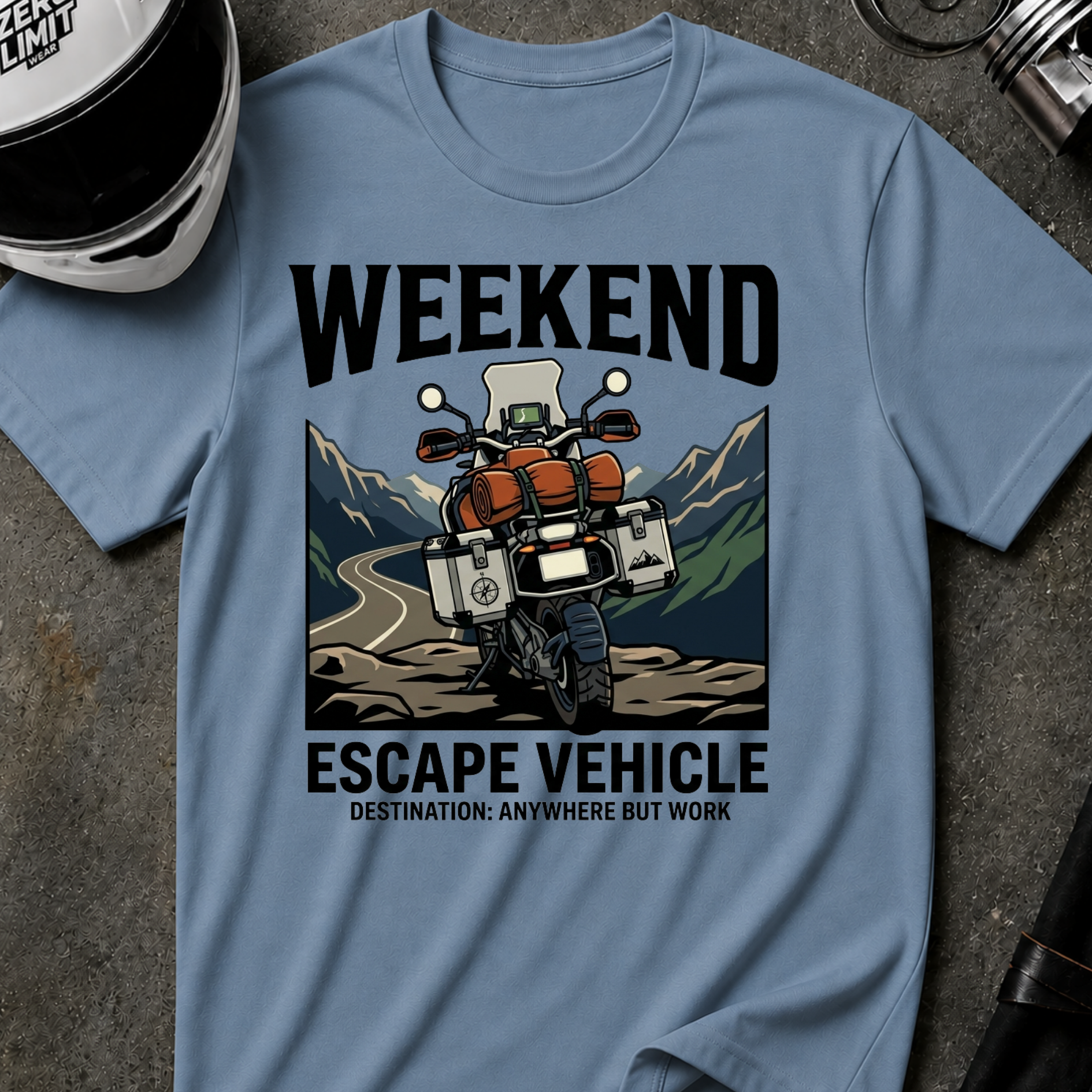 WEEKEND ESCAPE VEHICLE T-SHIRT