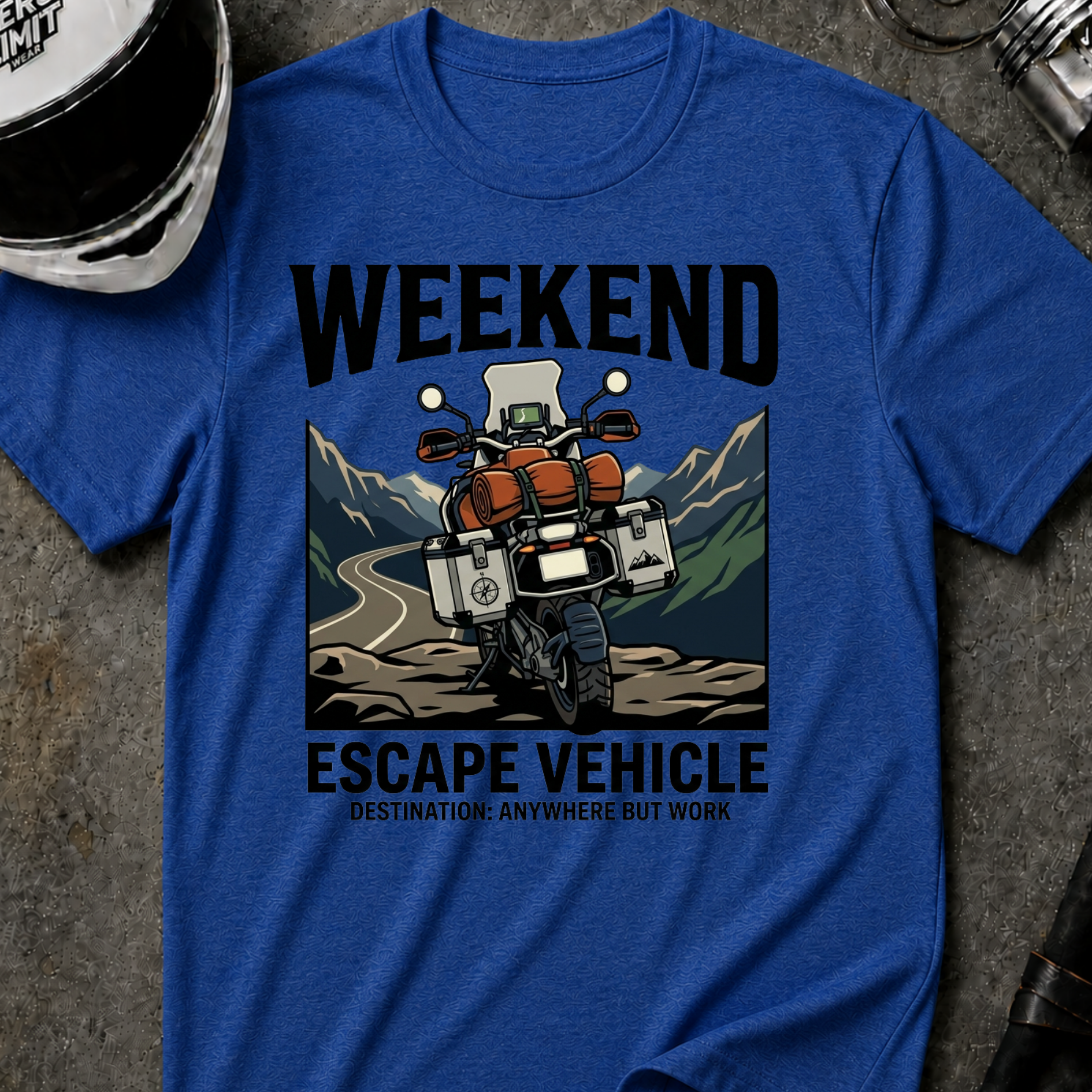WEEKEND ESCAPE VEHICLE T-SHIRT