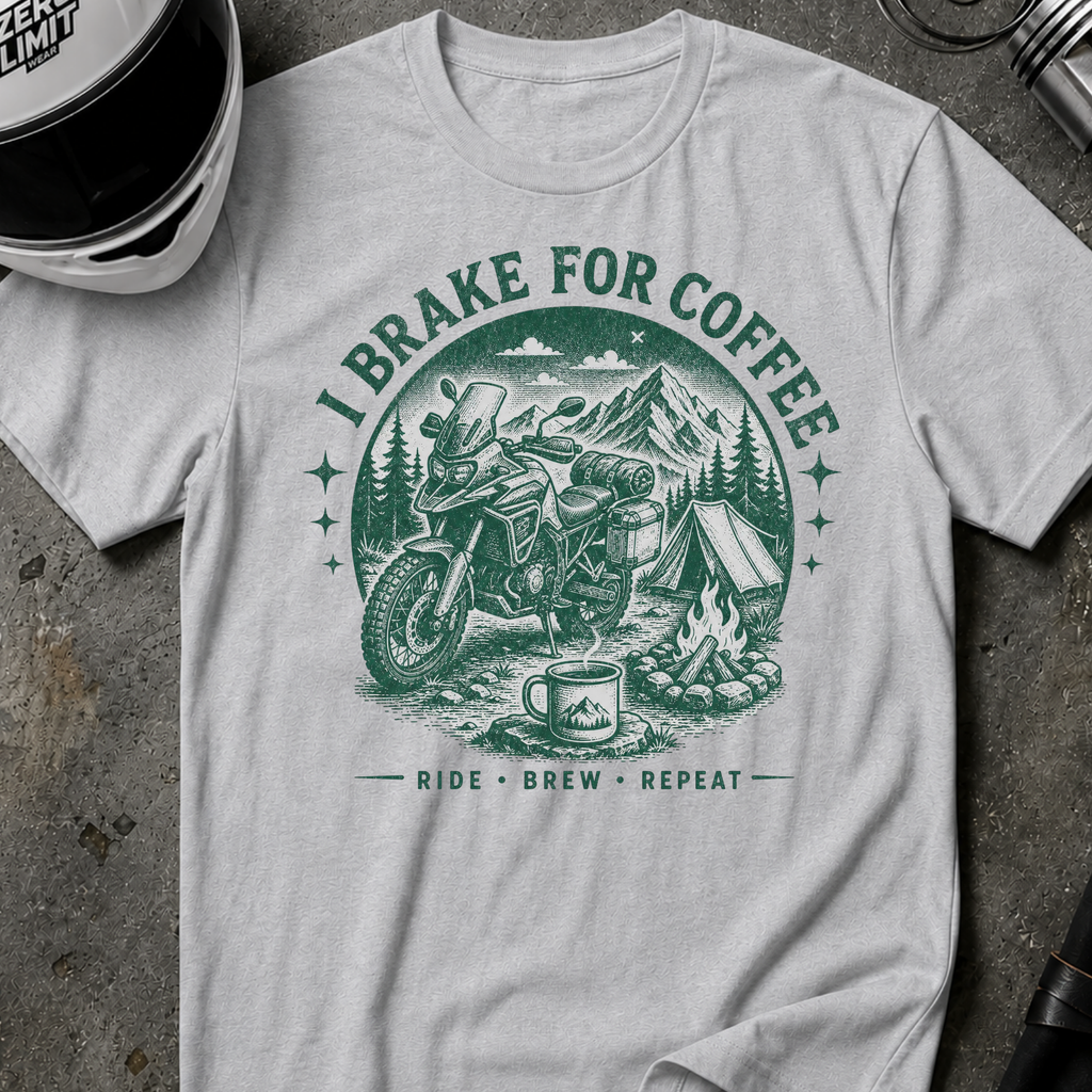 BRAKE FOR COFFEE T-SHIRT