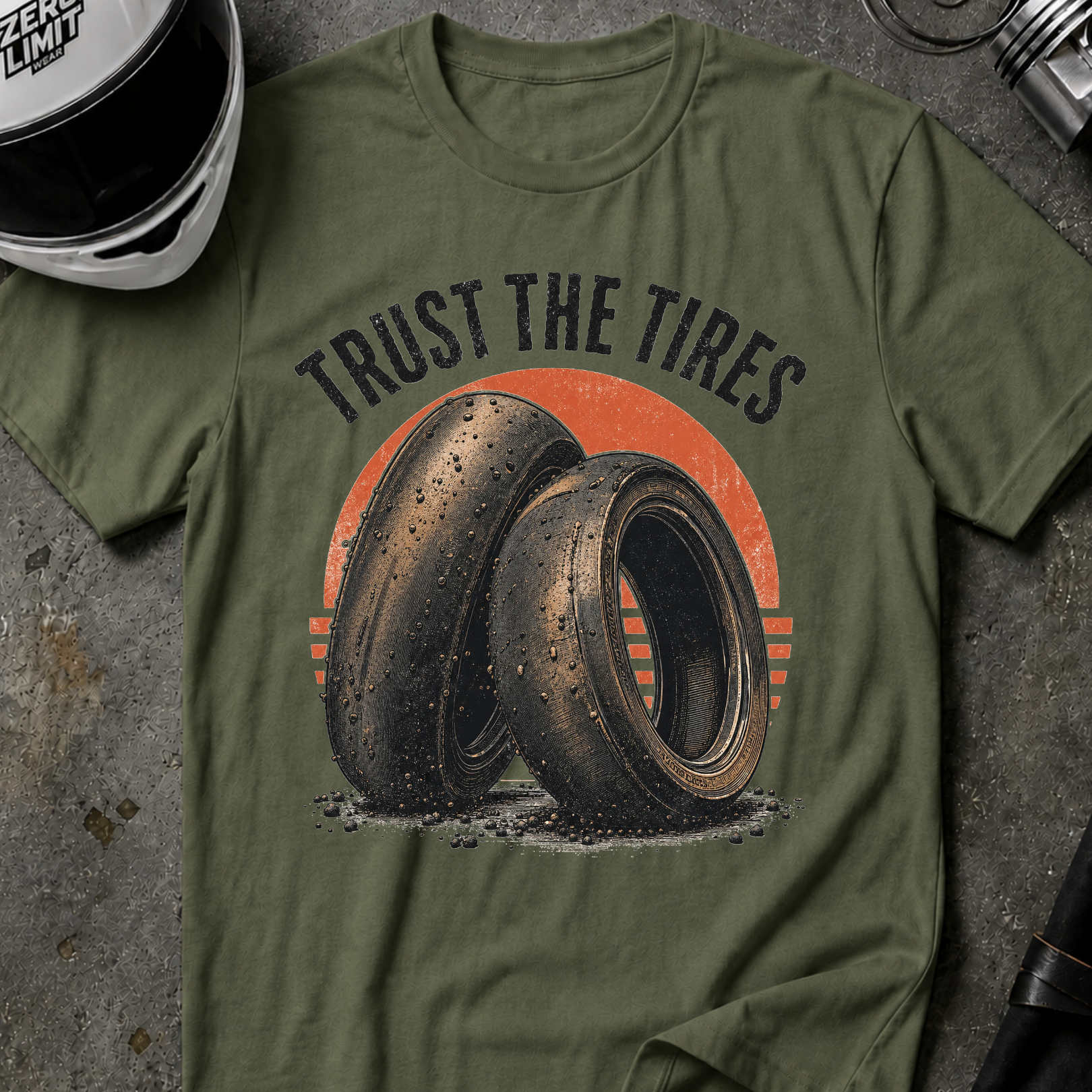 TRUST THE TIRES T-SHIRT