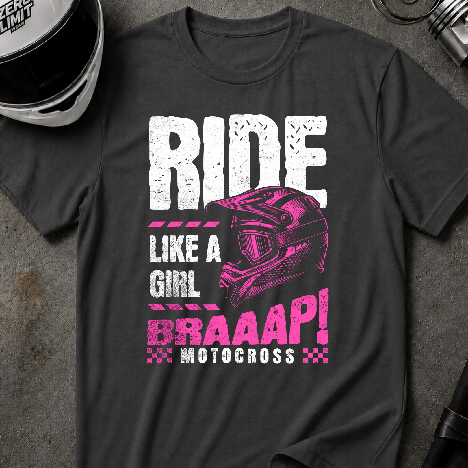 RIDE LIKE A GIRL T-SHIRT
