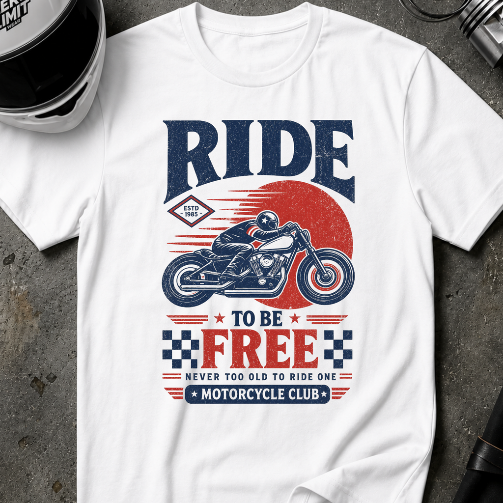 RIDE TO BE FREE T-SHIRT