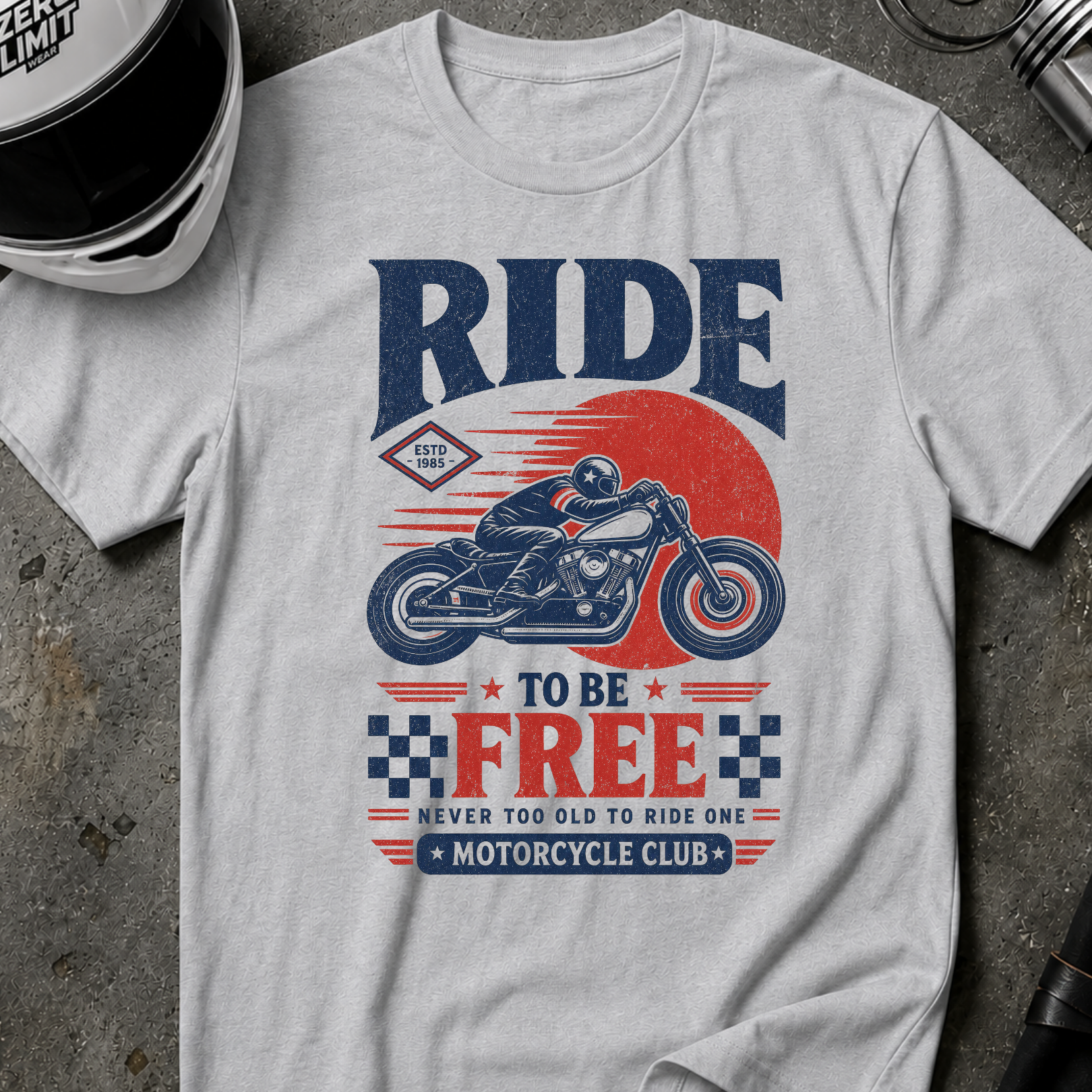 RIDE TO BE FREE T-SHIRT