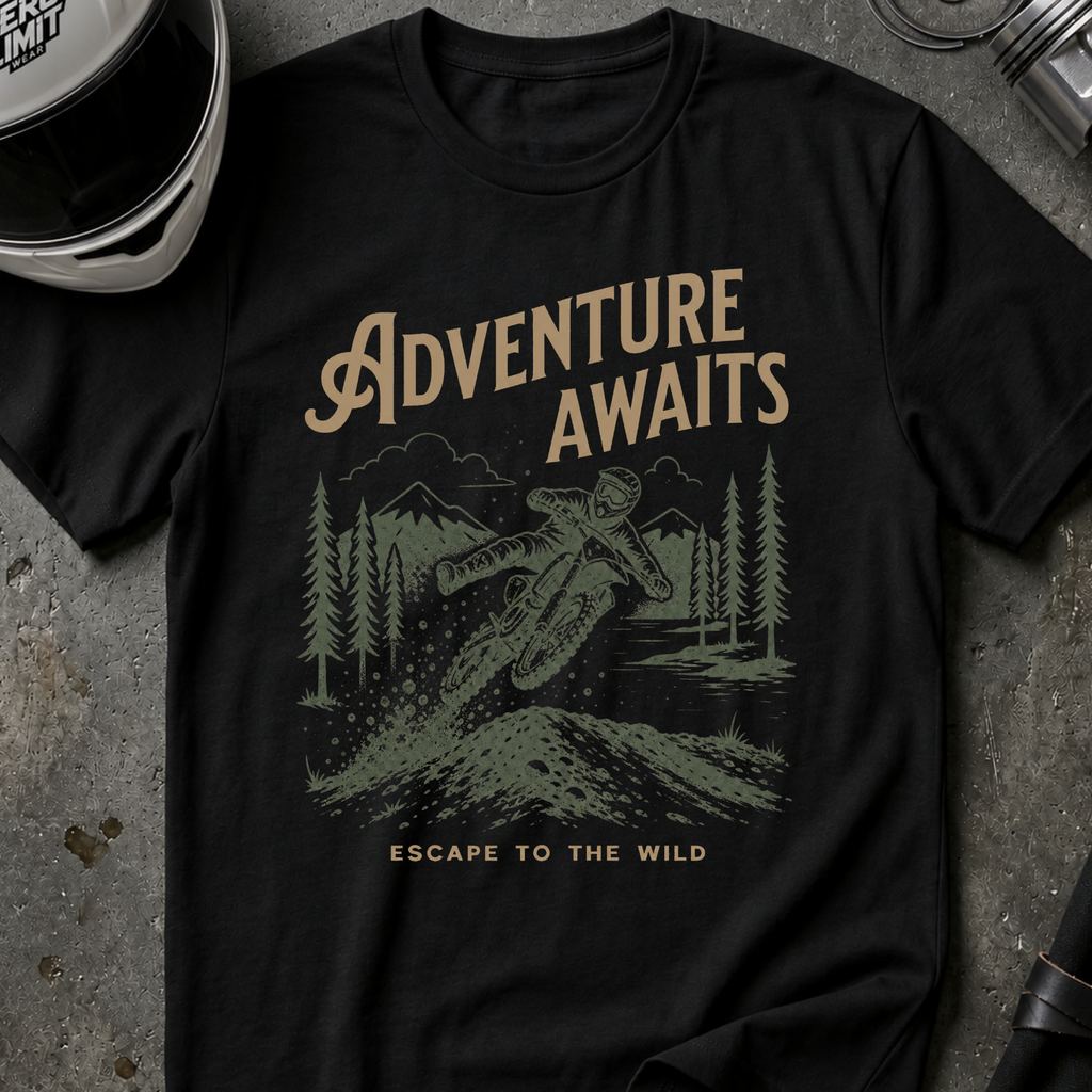 ADVENTURE AWAITS T-SHIRT