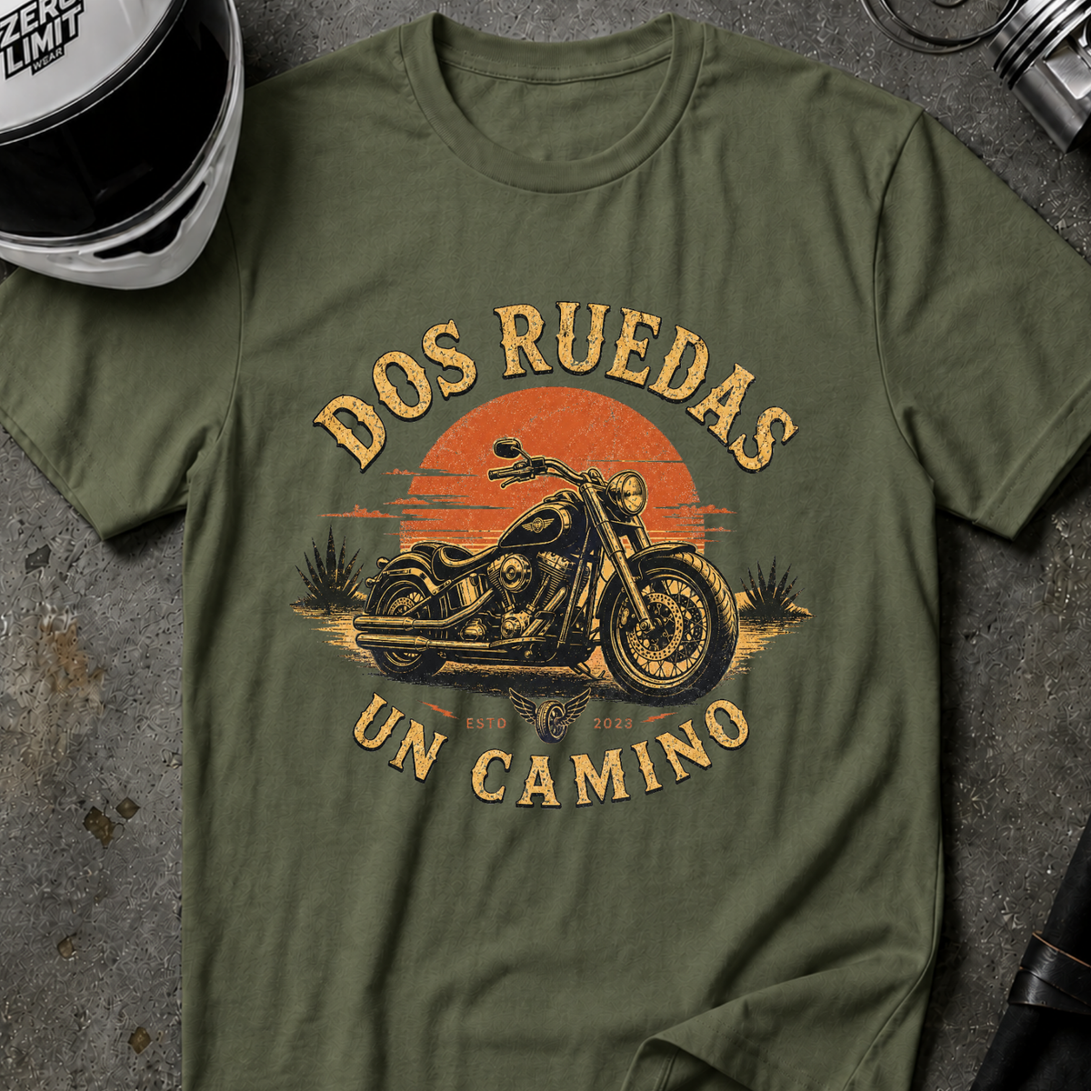 2 RUEDAS UN CAMINO T-SHIRT
