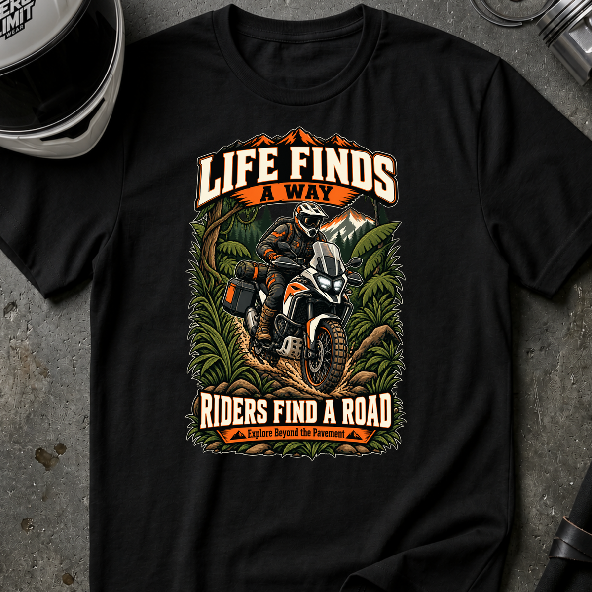 RIDERS FIND A ROAD T-SHIRT