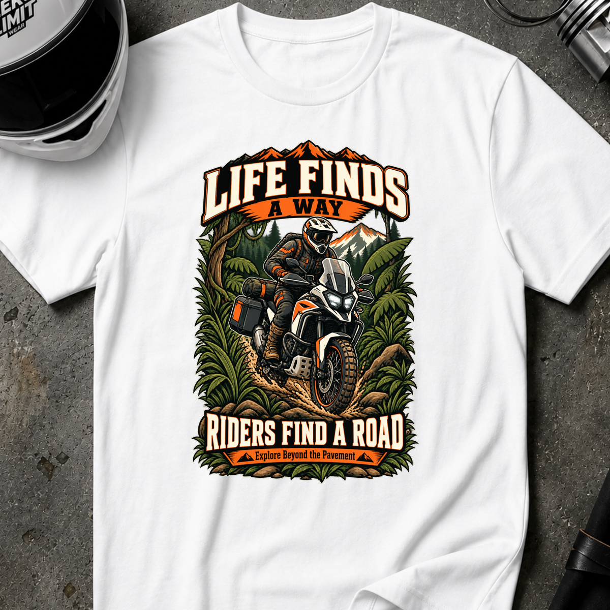 RIDERS FIND A ROAD T-SHIRT