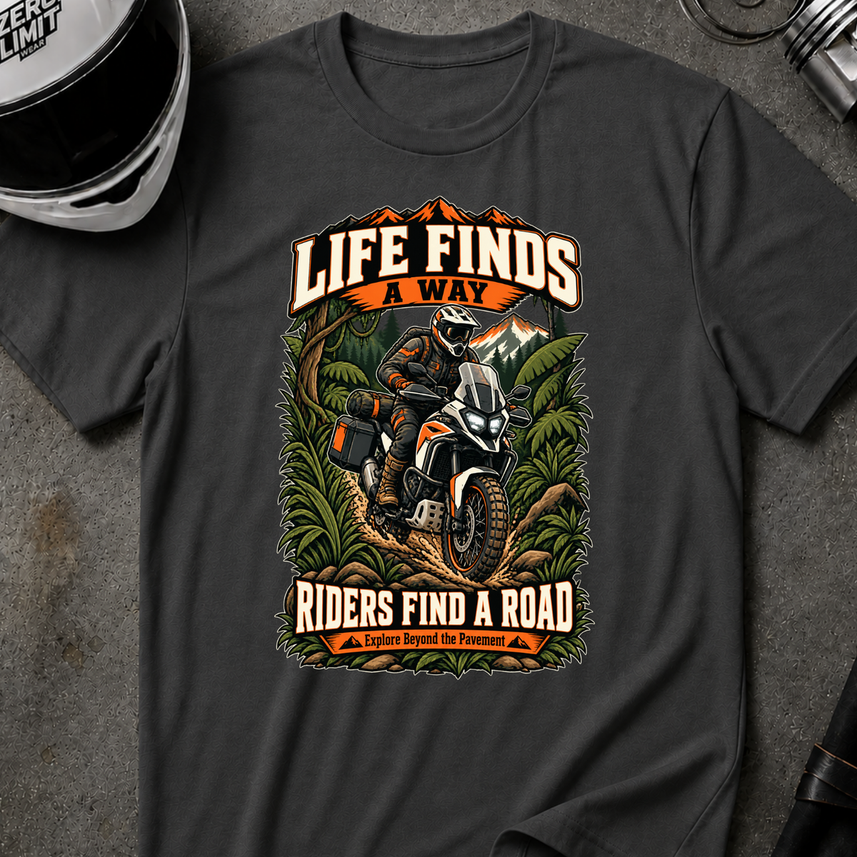 RIDERS FIND A ROAD T-SHIRT