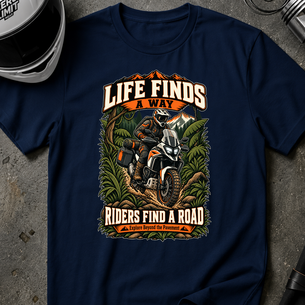 RIDERS FIND A ROAD T-SHIRT