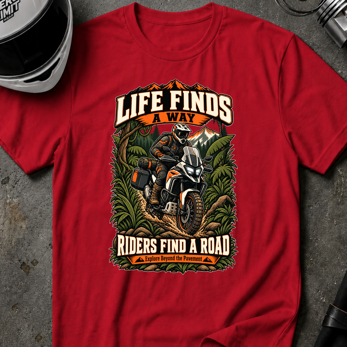 RIDERS FIND A ROAD T-SHIRT