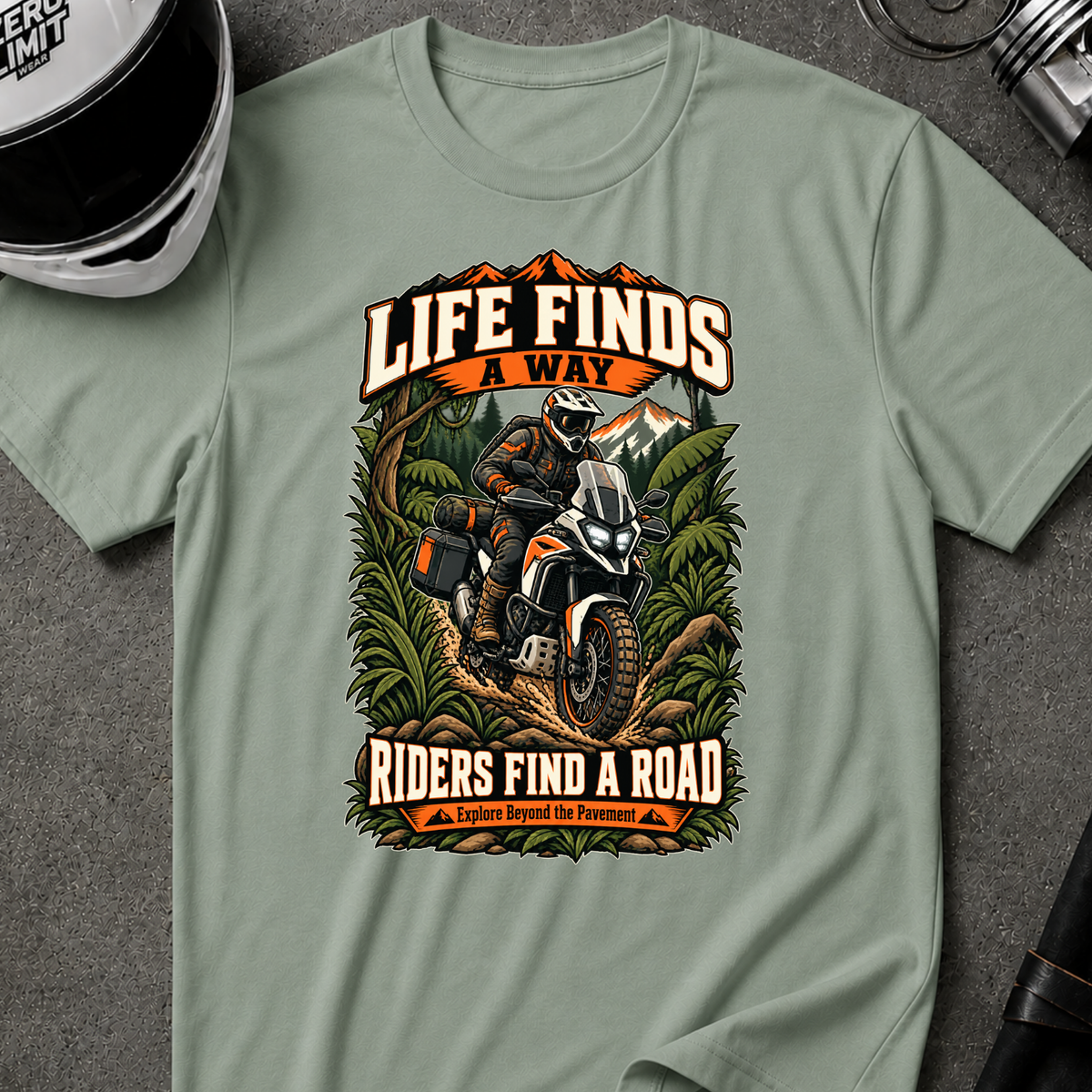 RIDERS FIND A ROAD T-SHIRT