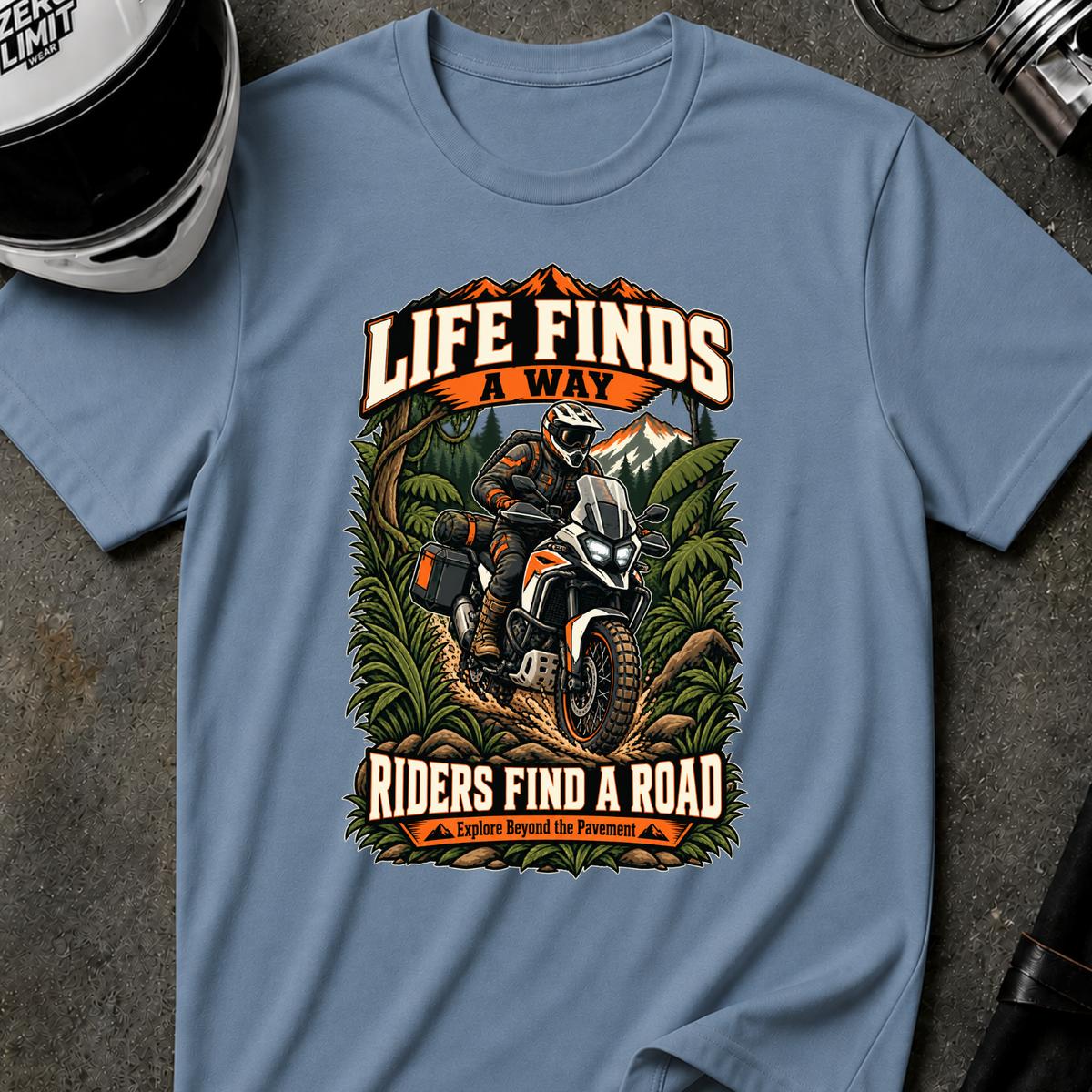 RIDERS FIND A ROAD T-SHIRT