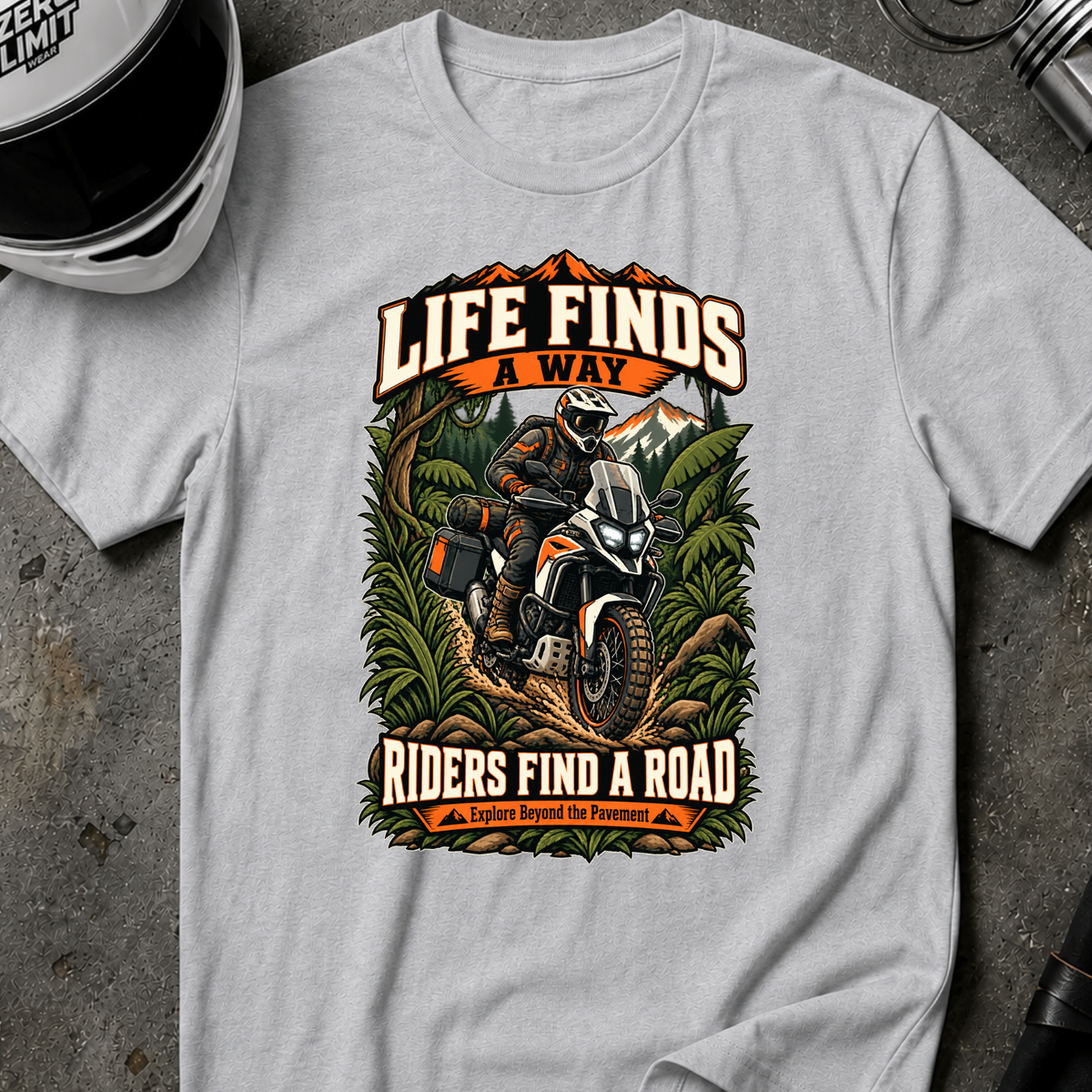 RIDERS FIND A ROAD T-SHIRT
