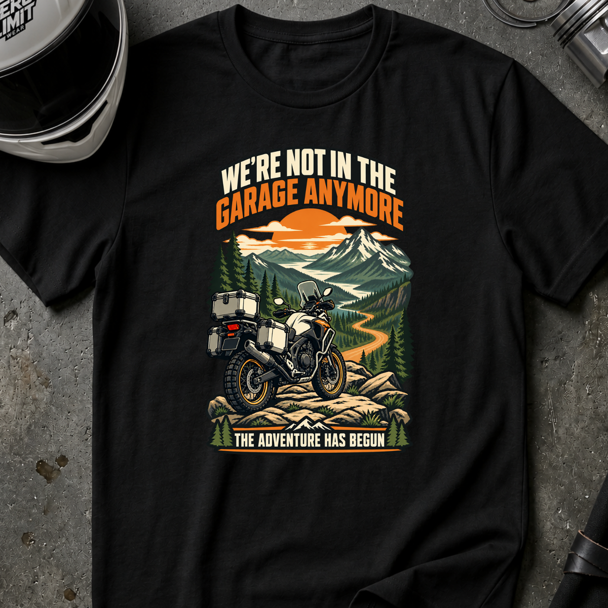 NO IN THE GARAGE ANYMORE T-SHIRT