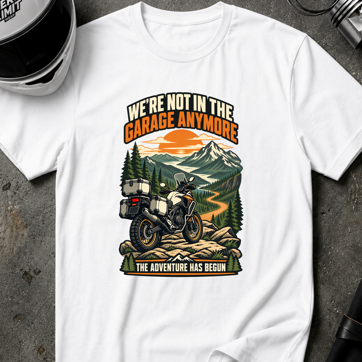 NO IN THE GARAGE ANYMORE T-SHIRT