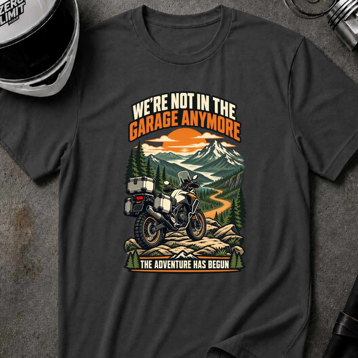 NO IN THE GARAGE ANYMORE T-SHIRT