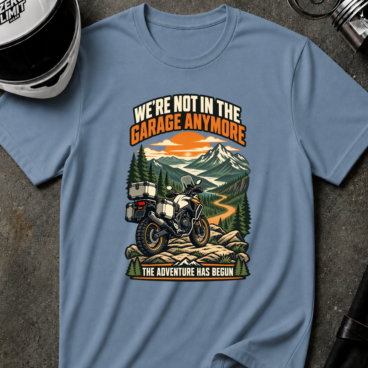 NO IN THE GARAGE ANYMORE T-SHIRT