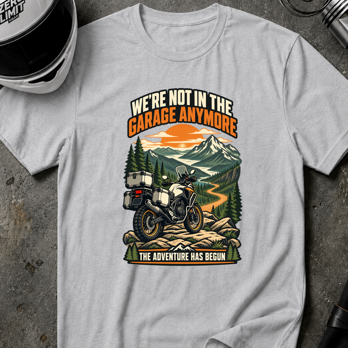 NO IN THE GARAGE ANYMORE T-SHIRT