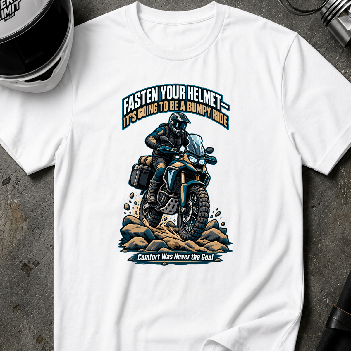FASTEN YOUR HELMET T-SHIRT