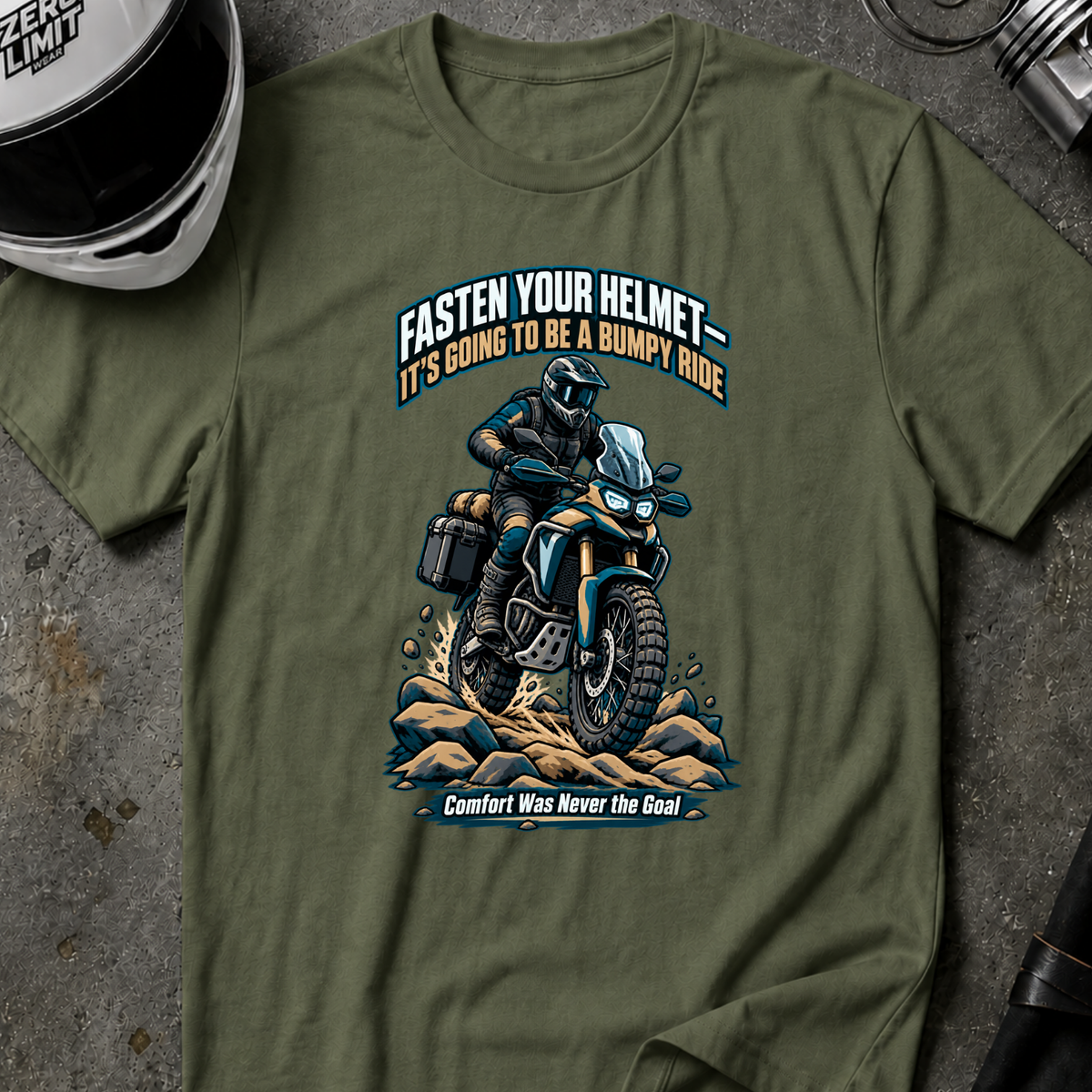 FASTEN YOUR HELMET T-SHIRT