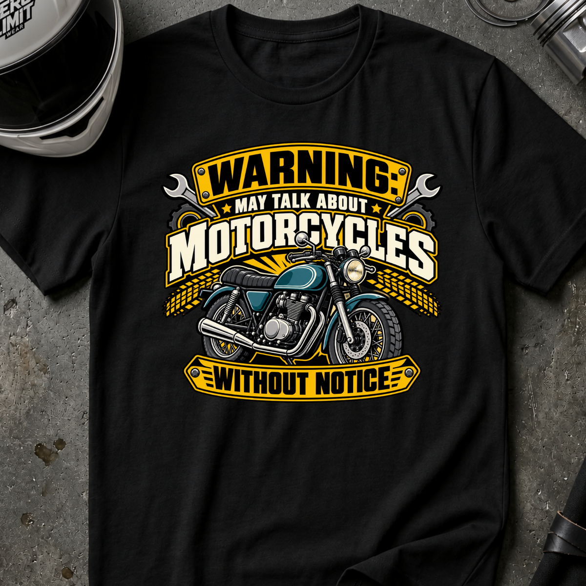 MAY TALK ABOUT MOTORCYCLES T-SHIRT